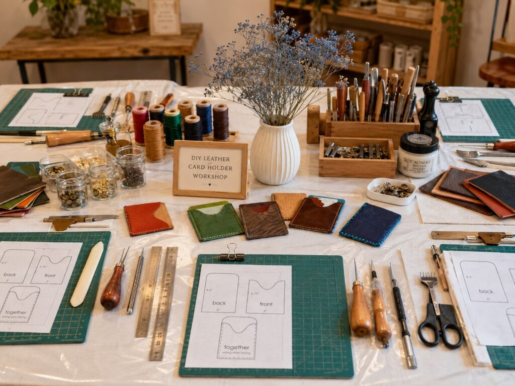 Держатель для карт из кожи мастер-класс в СПб